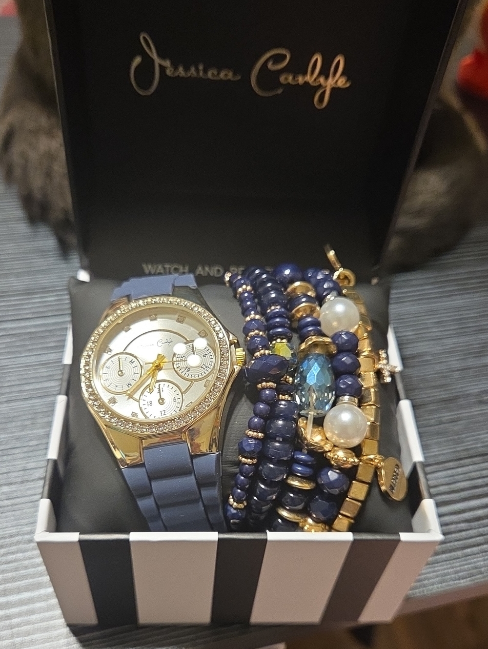Jessica Carlyle  Womens Watch And Bracelet Set